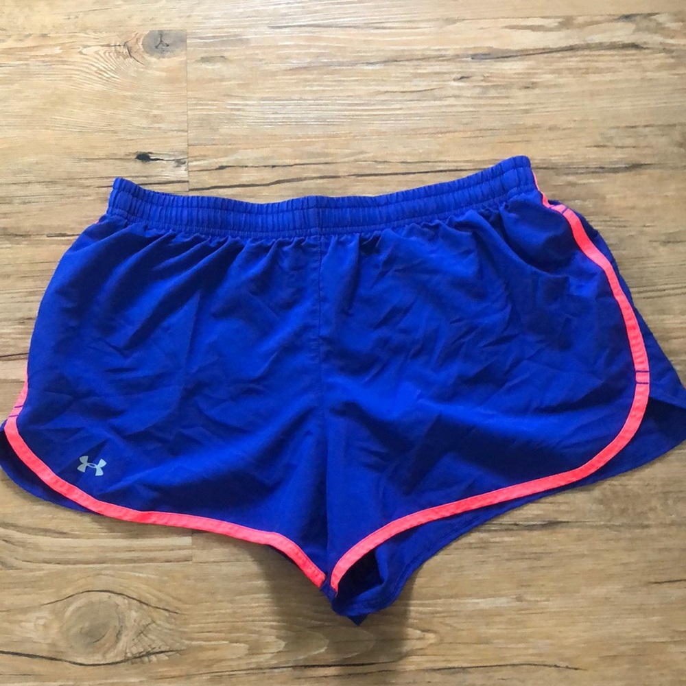 Blue and Orange athletic shorts